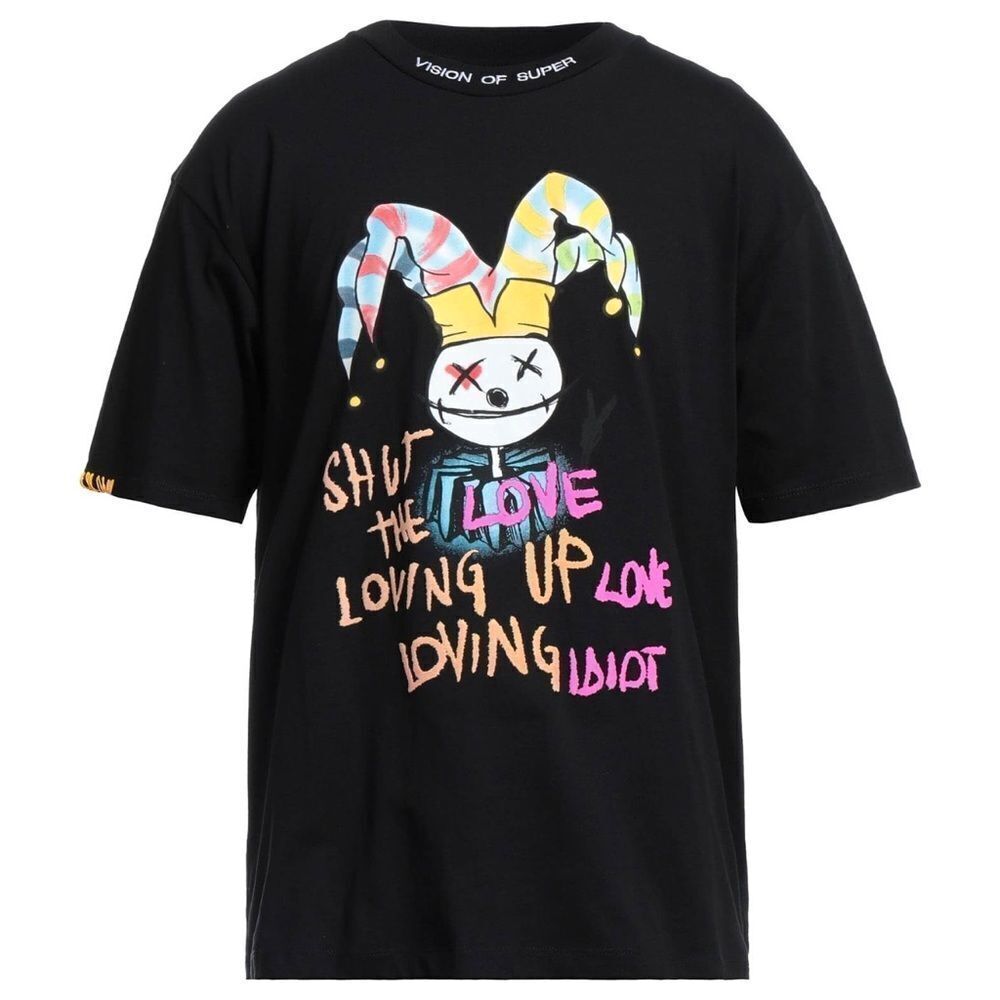 Vision Of Super Men’s Crew Neck Clown Jersey Short Sleeve T-shirt S